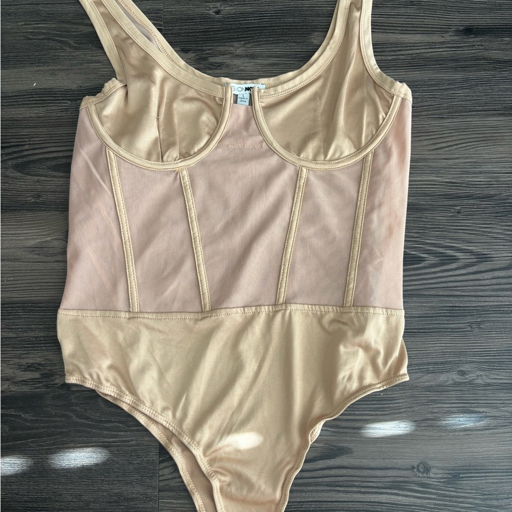 Sheer nude one piece